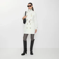 Short Tropical Gabardine Kensington Trench Coat