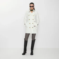 Short Tropical Gabardine Kensington Trench Coat