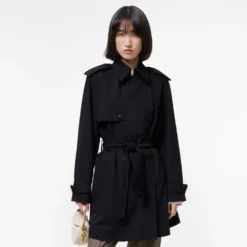 Short Wool Trench Coat