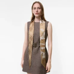 Skinny Archive Knight Silk Scarf