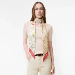 Skinny Blooms of Britain Silk Scarf