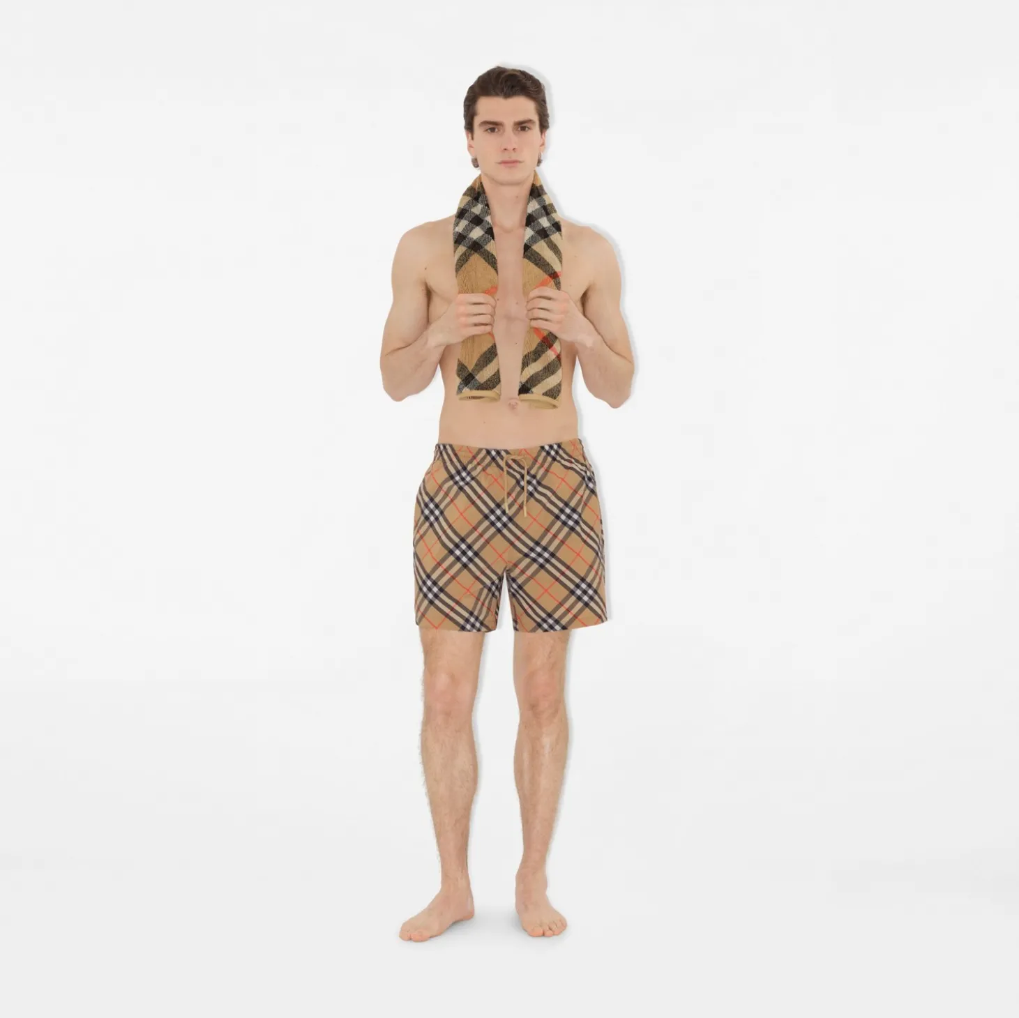 Skinny Check Cotton Towel