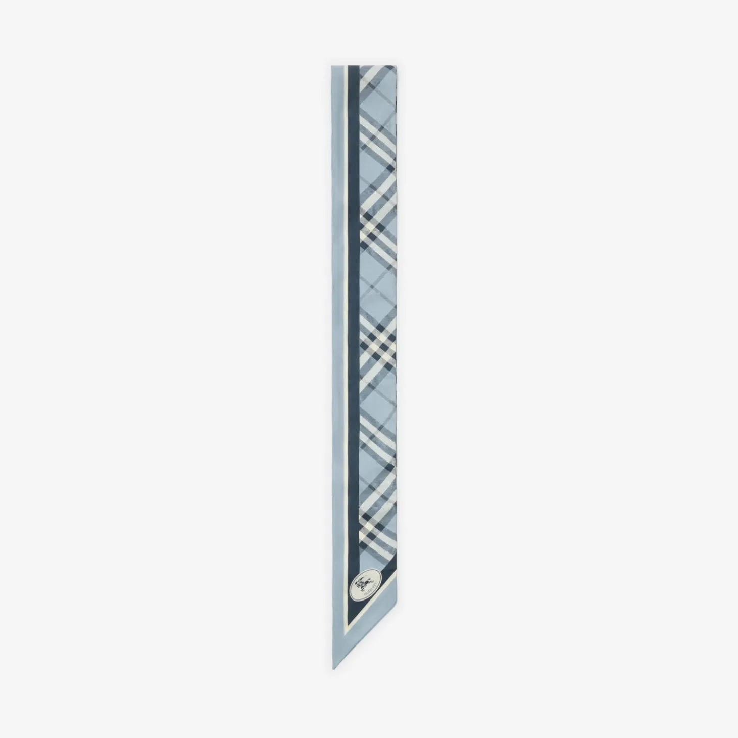 Skinny Check Silk Scarf