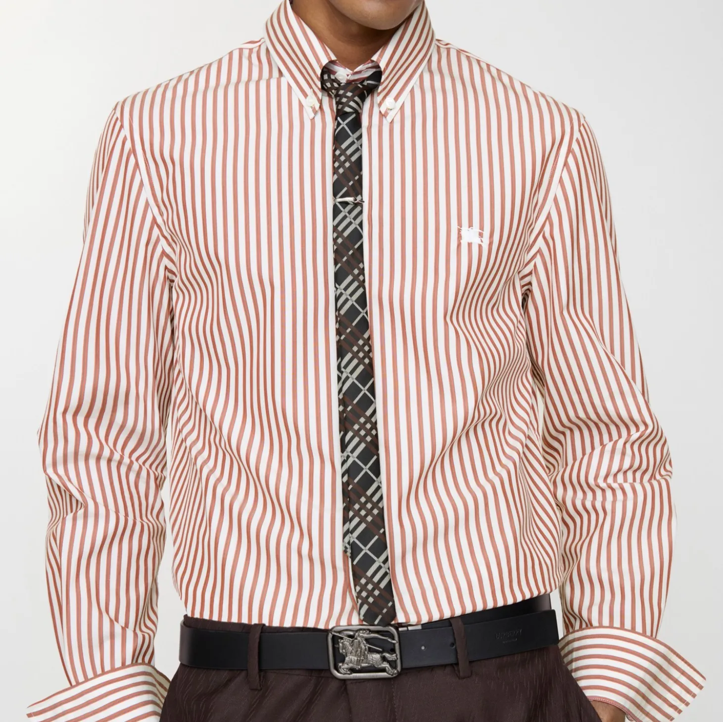 Skinny Check Silk Tie