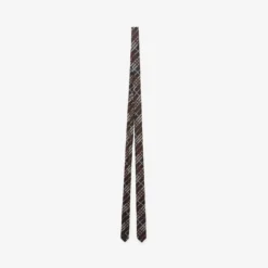 Skinny Check Silk Tie