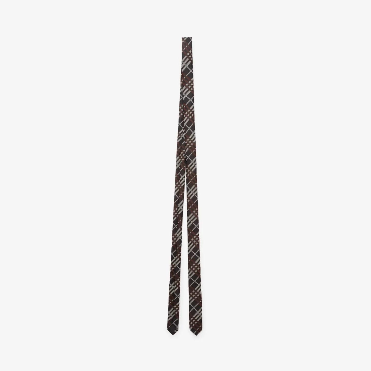 Skinny Check Silk Tie