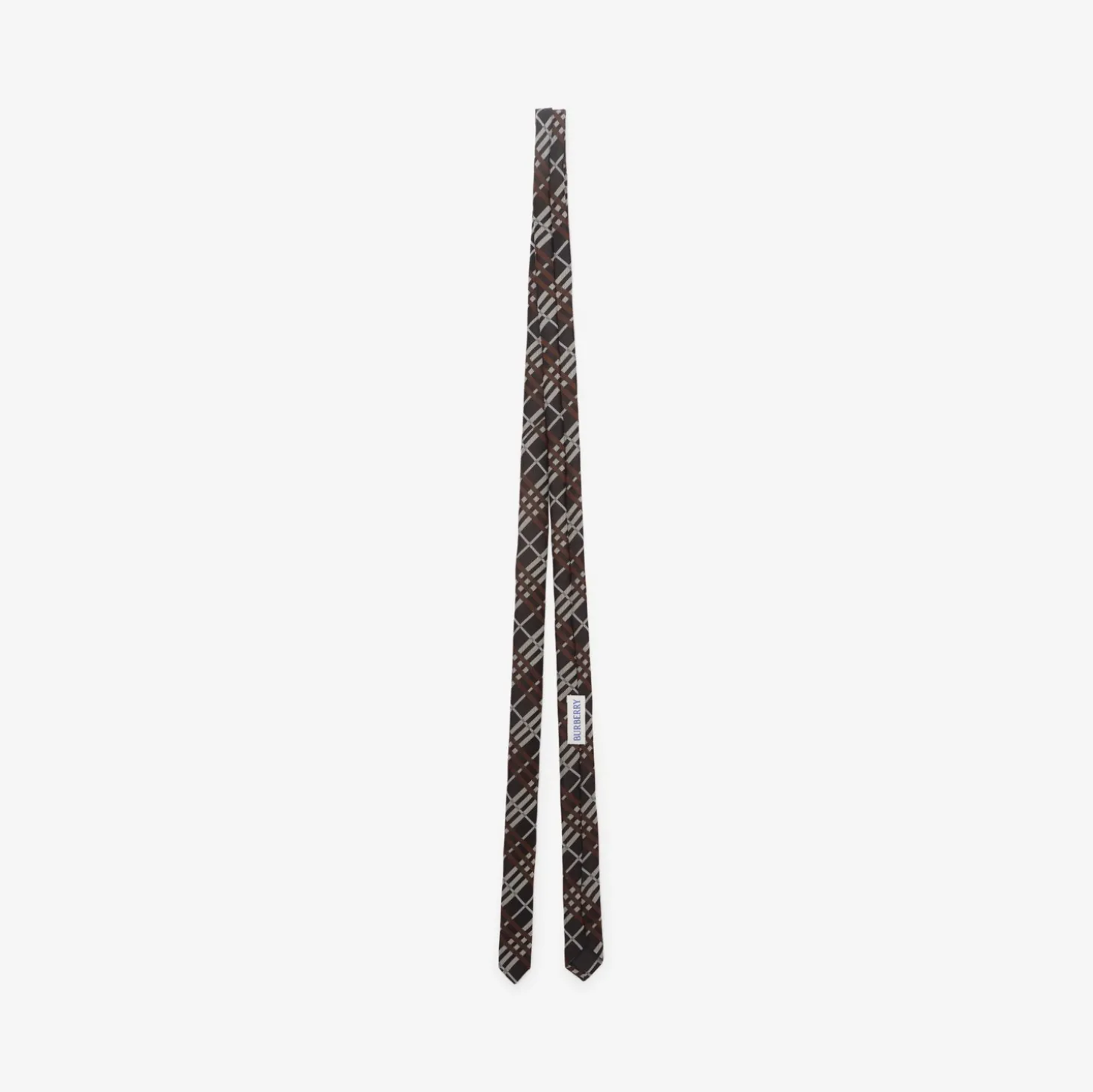Skinny Check Silk Tie