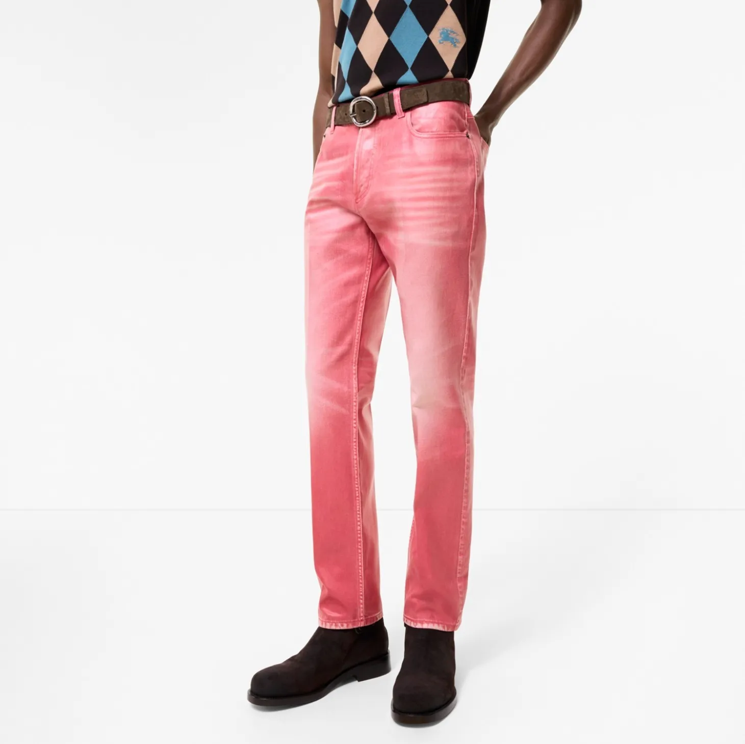 Slim Coated Jeans