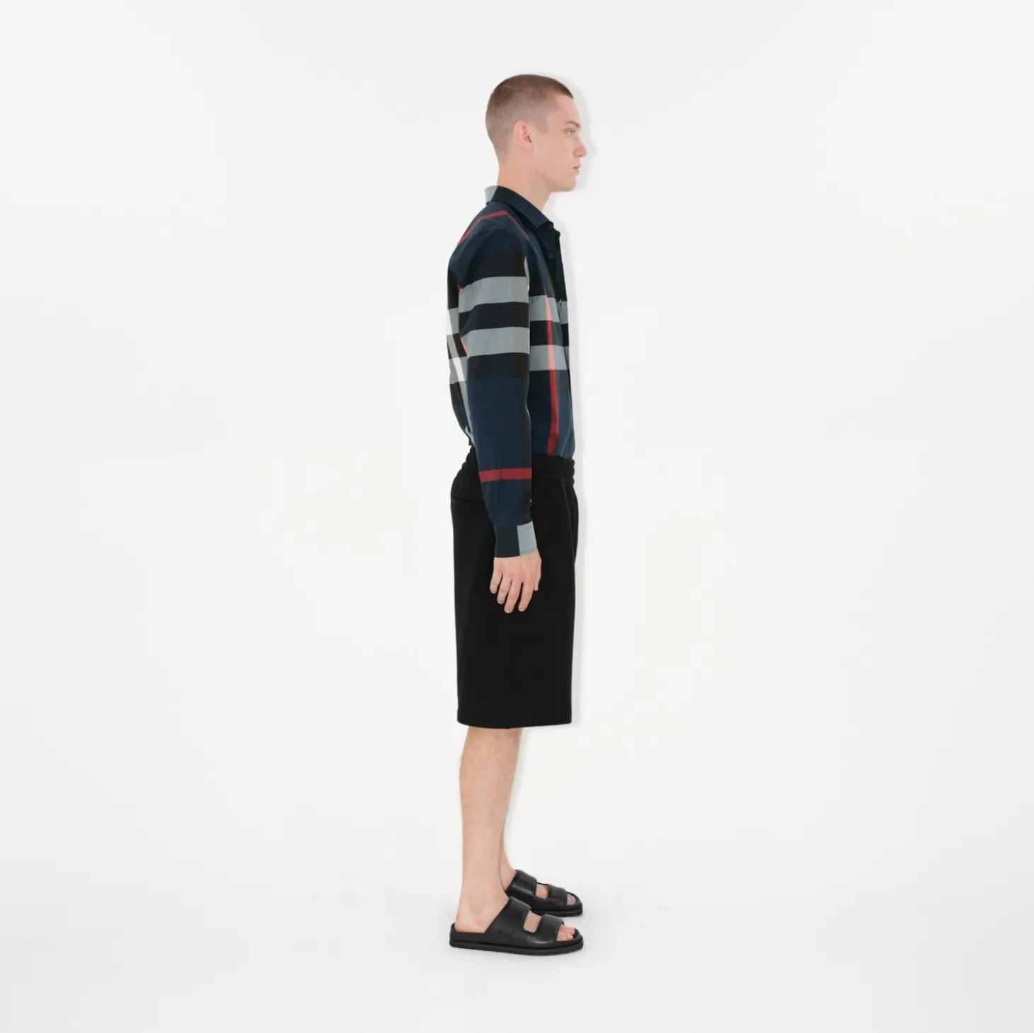 Slim Fit Check Cotton Shirt