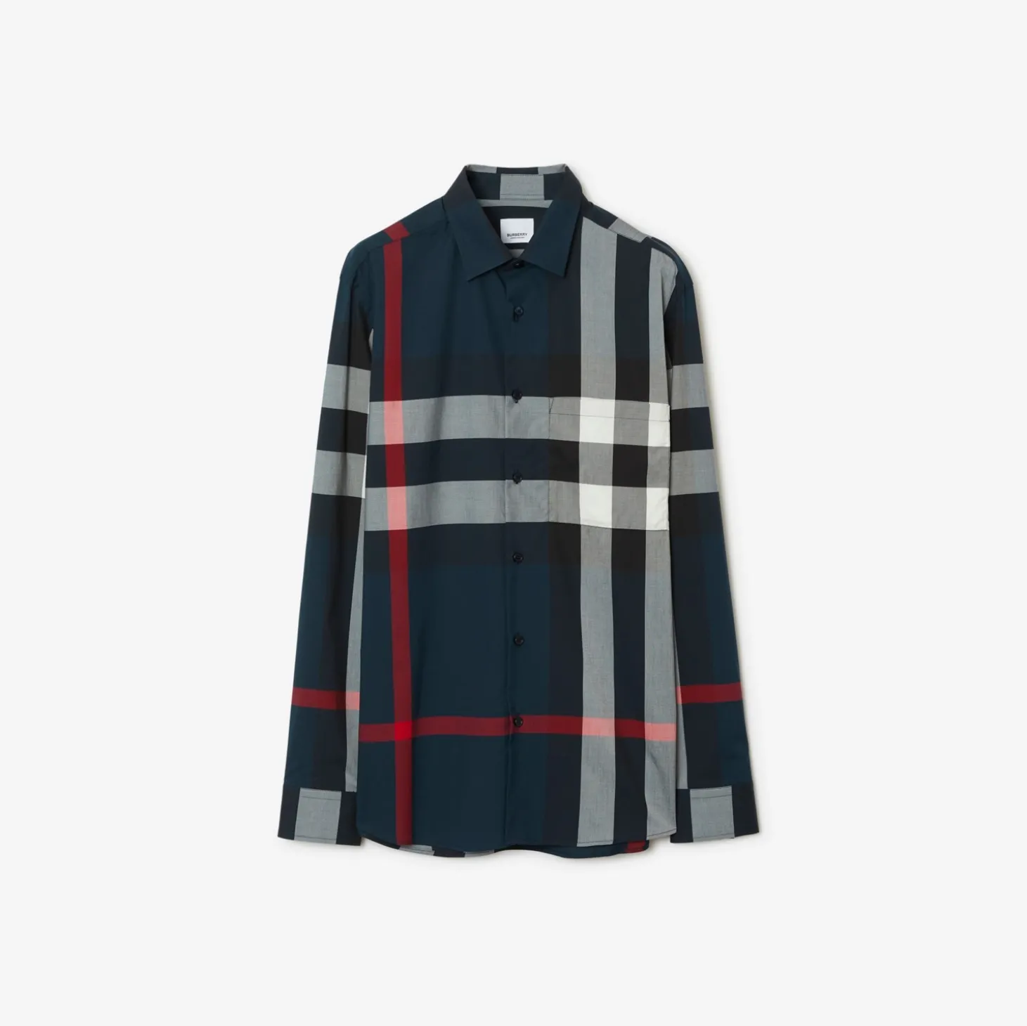 Slim Fit Check Cotton Shirt