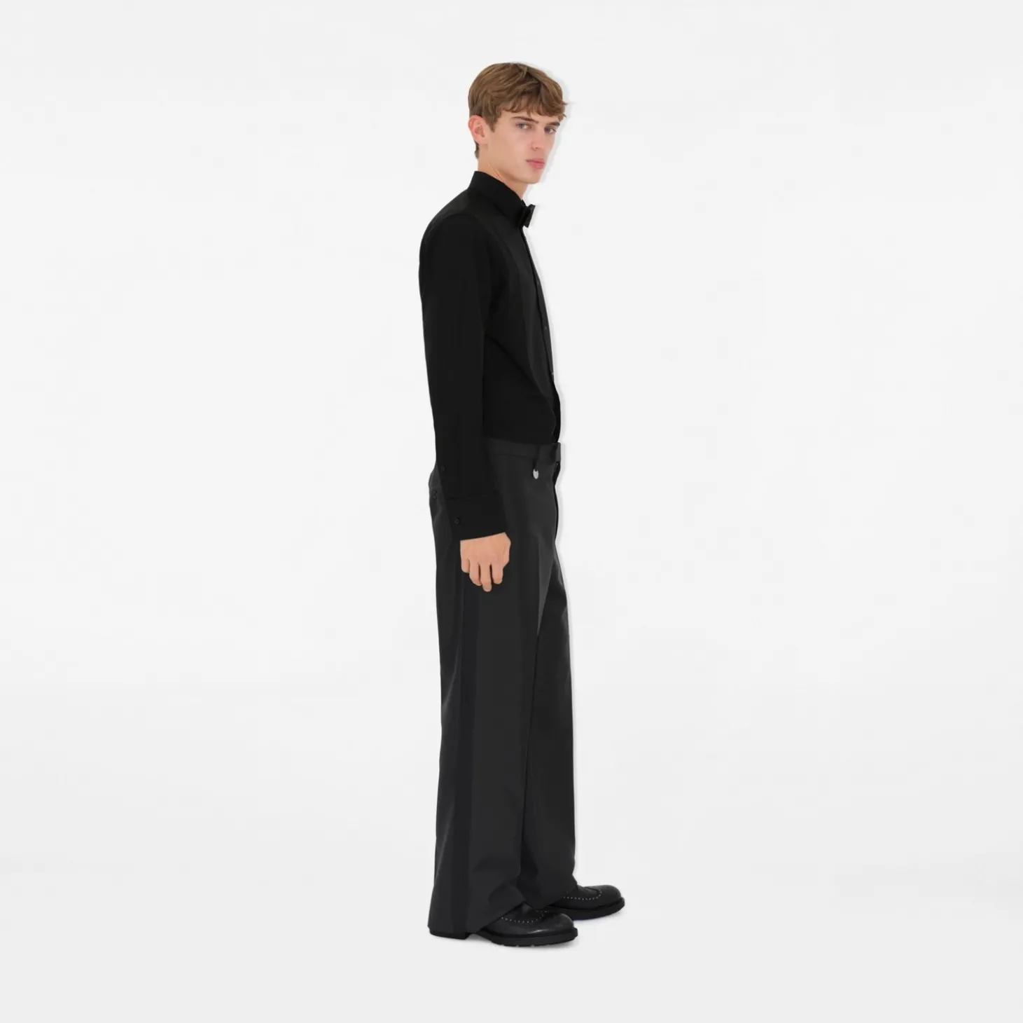 Slim Fit Cotton Silk Tuxedo Shirt