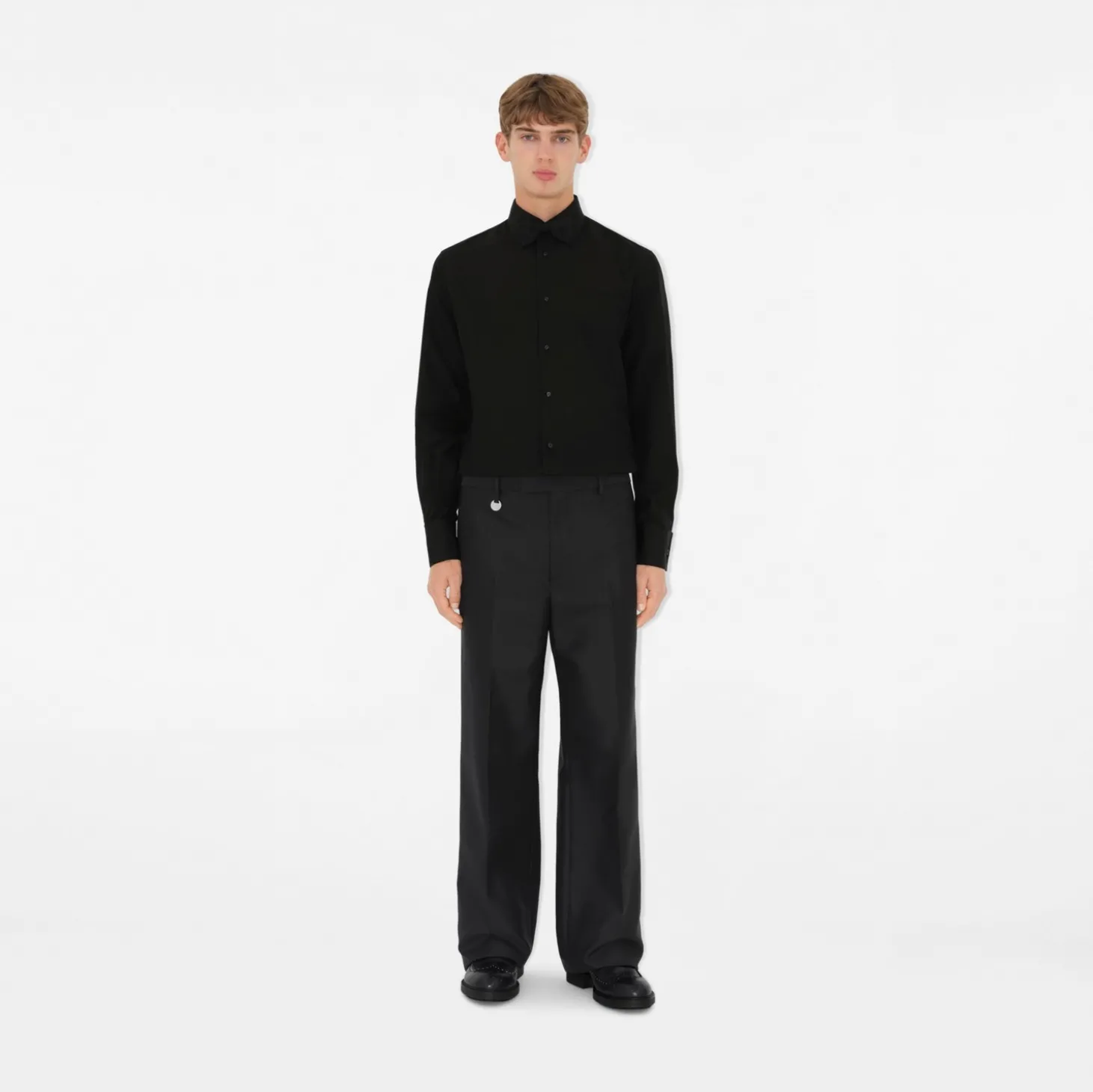 Slim Fit Cotton Silk Tuxedo Shirt