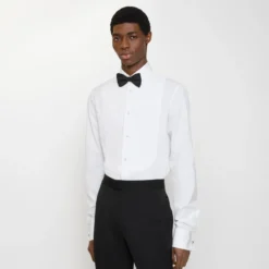 Slim Fit Cotton Tuxedo Shirt