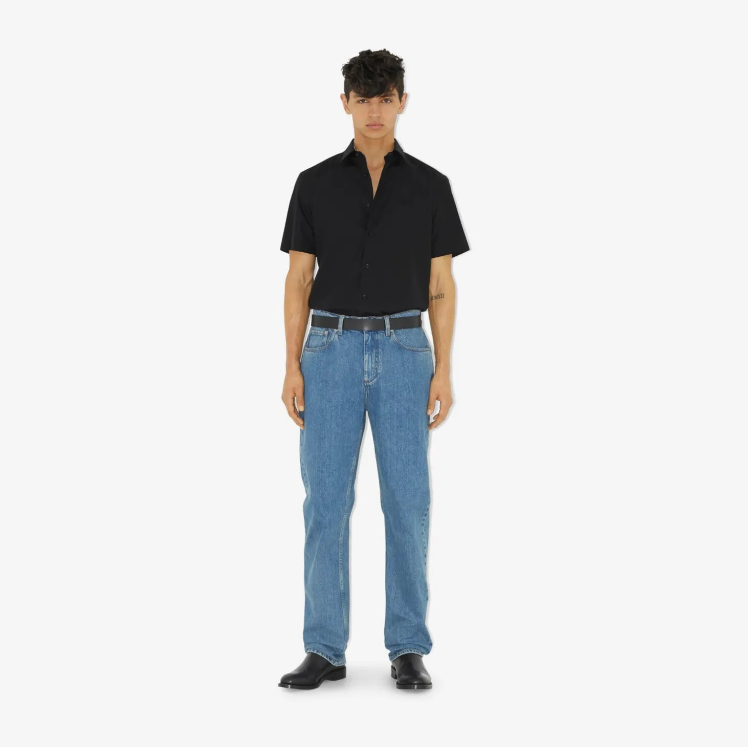 Slim Fit Stretch Cotton Shirt