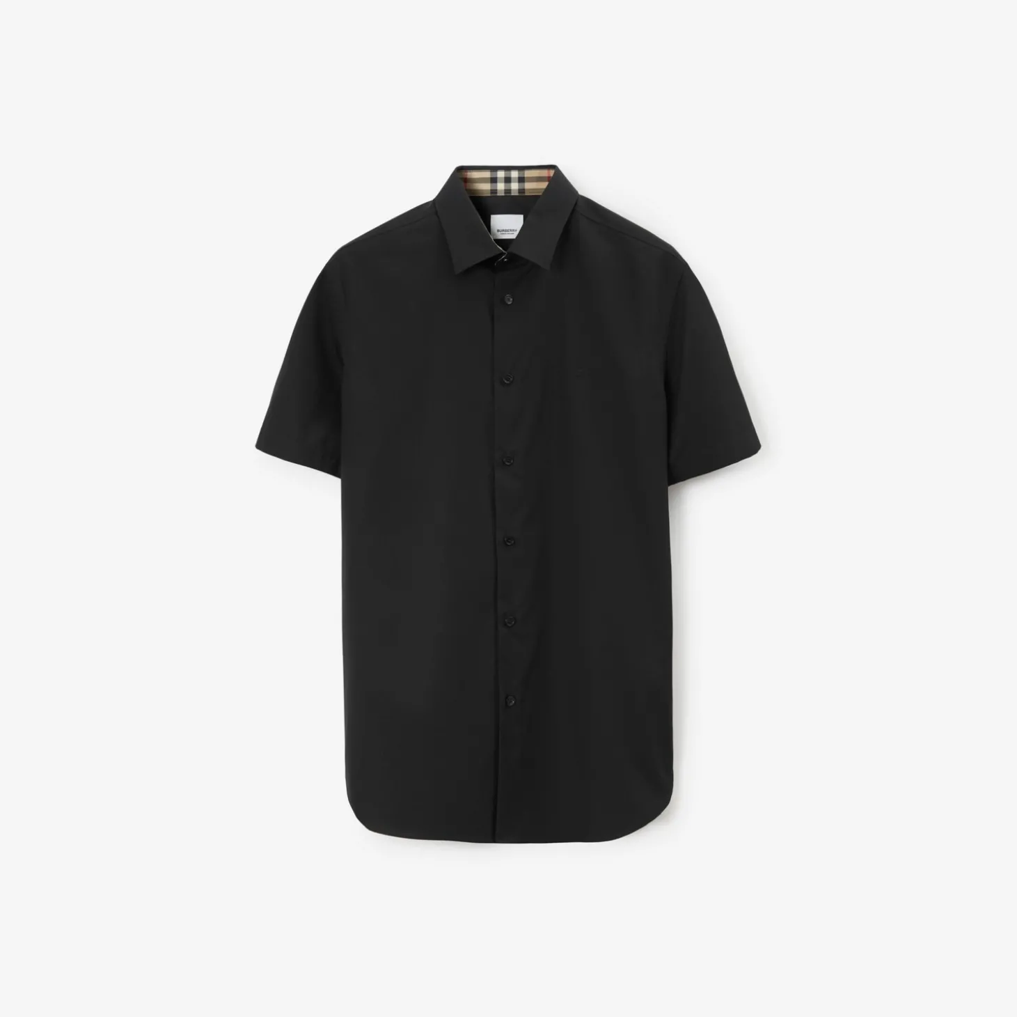 Slim Fit Stretch Cotton Shirt