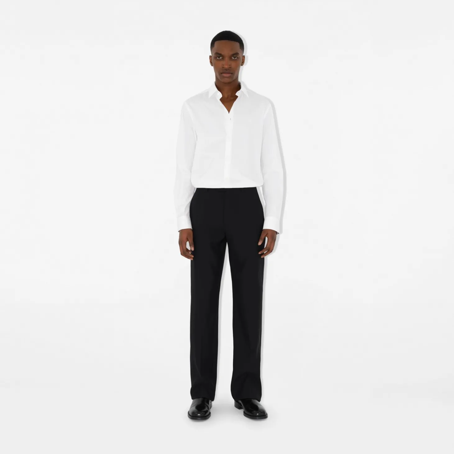Slim Fit Stretch Cotton Shirt