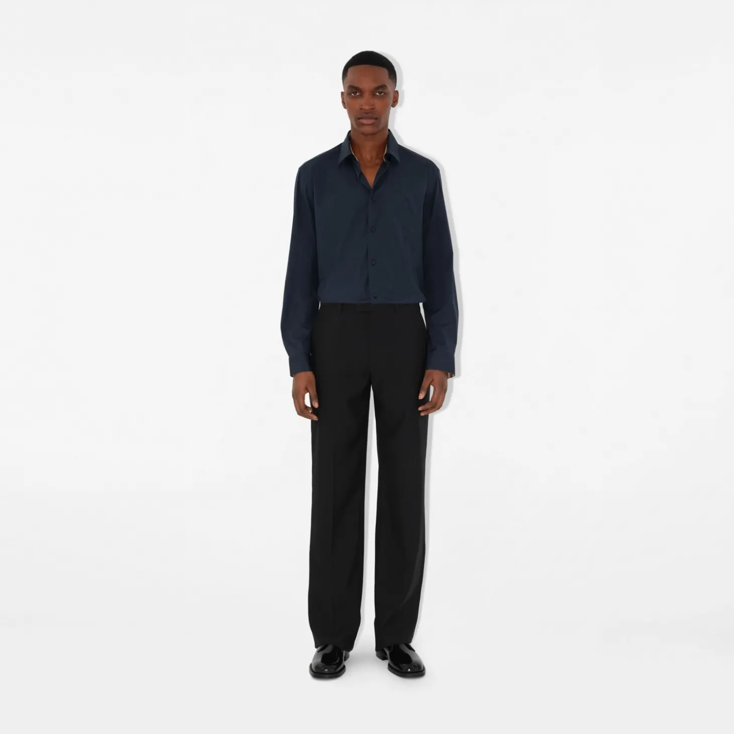 Slim Fit Stretch Cotton Shirt