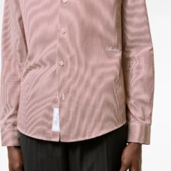 Slim Fit Striped Cotton Shirt