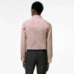 Slim Fit Striped Cotton Shirt