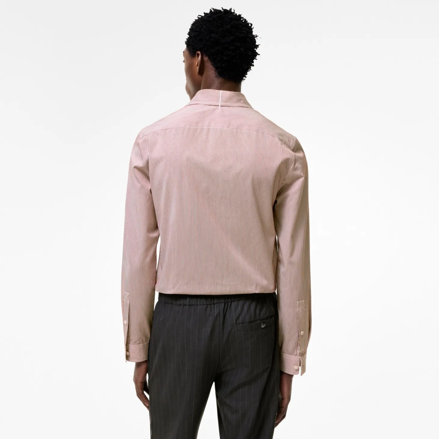 Slim Fit Striped Cotton Shirt
