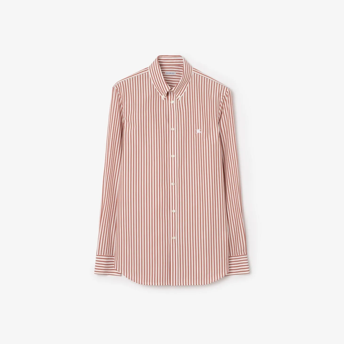 Slim Fit Striped Cotton Shirt