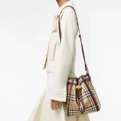 Small Check Bucket Bag