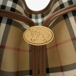 Small Check Bucket Bag