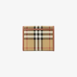 Small Check Folding Wallet
