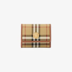 Small Check Folding Wallet