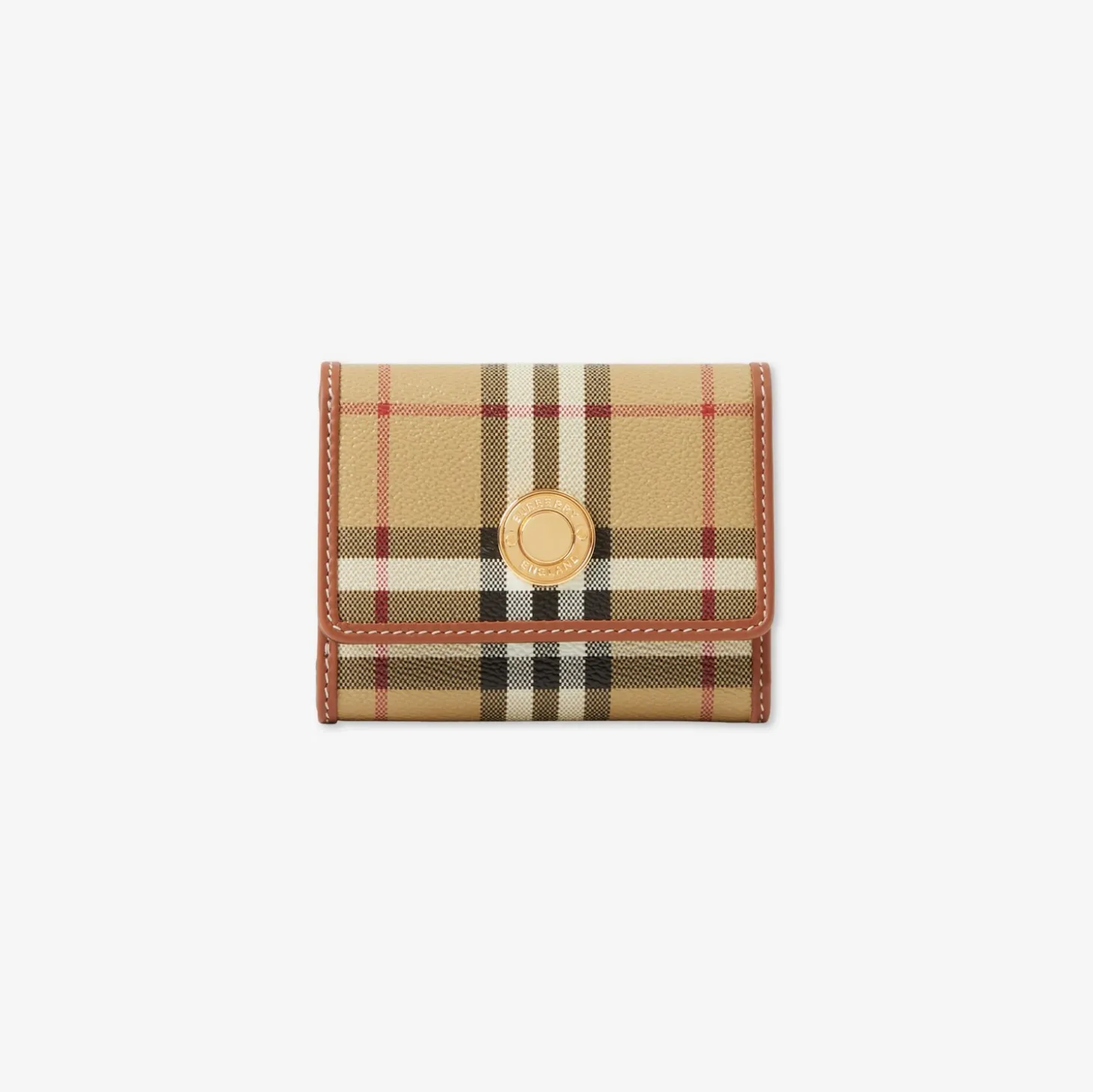 Small Check Folding Wallet