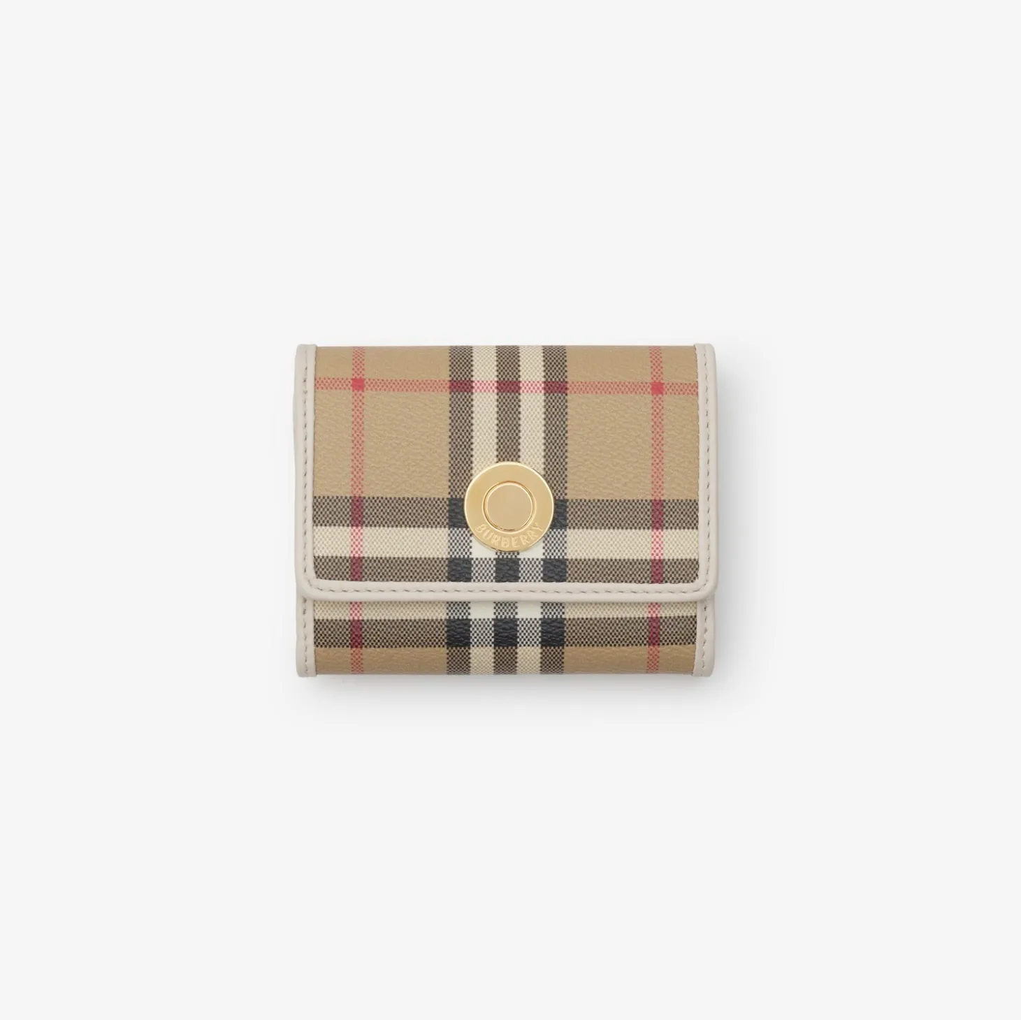 Small Check Folding Wallet