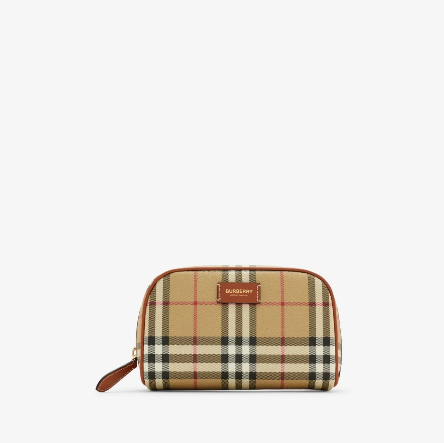 Small Check Travel Pouch