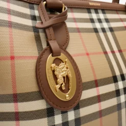 Small Check Zip Tote