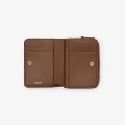 Small Check Zip Wallet