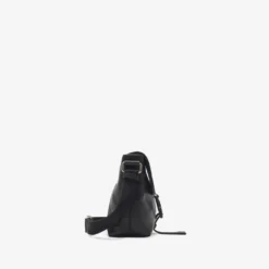 Small Embossed Check Buckled Messenger Bag