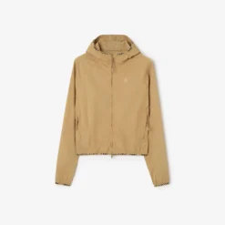 Stretch Nylon Hooded Jacket