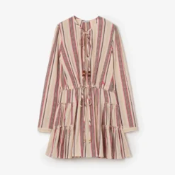 Striped Cotton Voile Dress