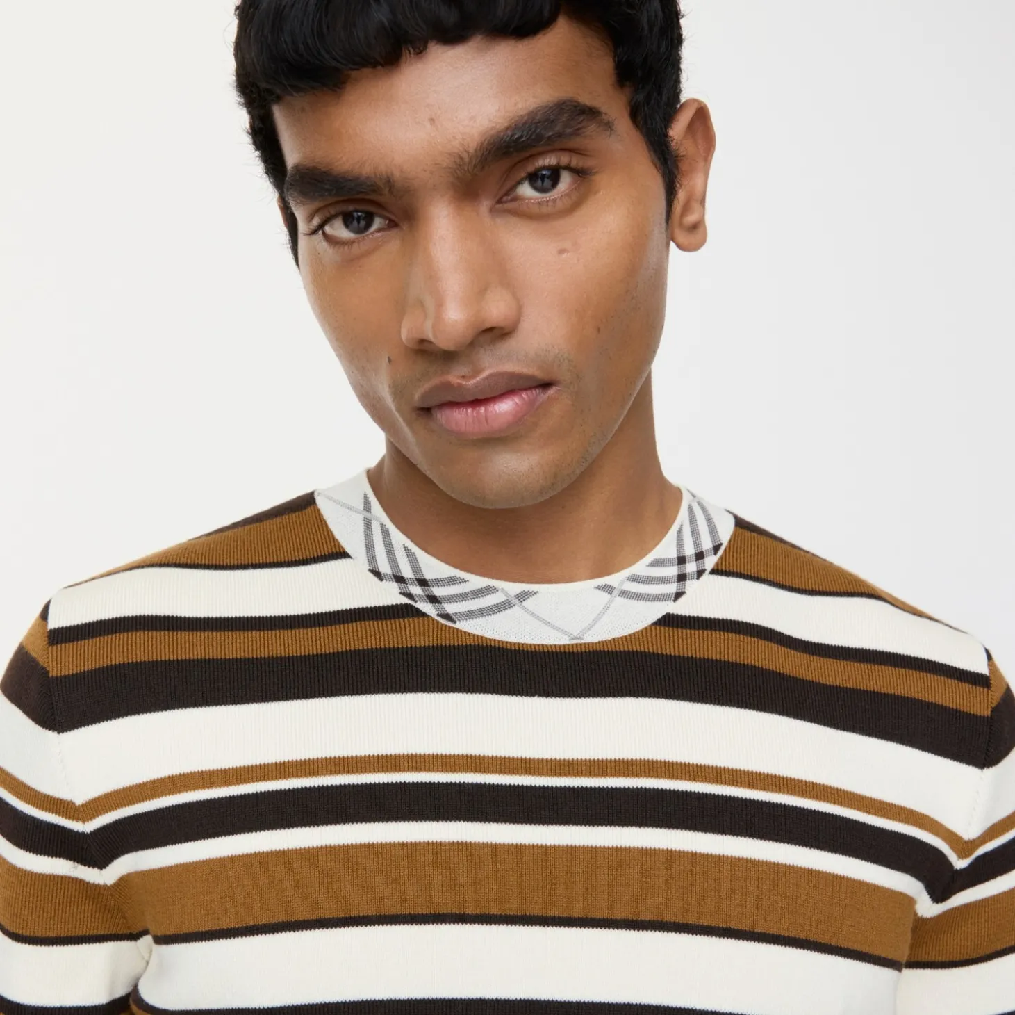 Striped Wool Blend T-shirt