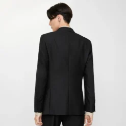 Striped Wool Mohair Tailored Jacket