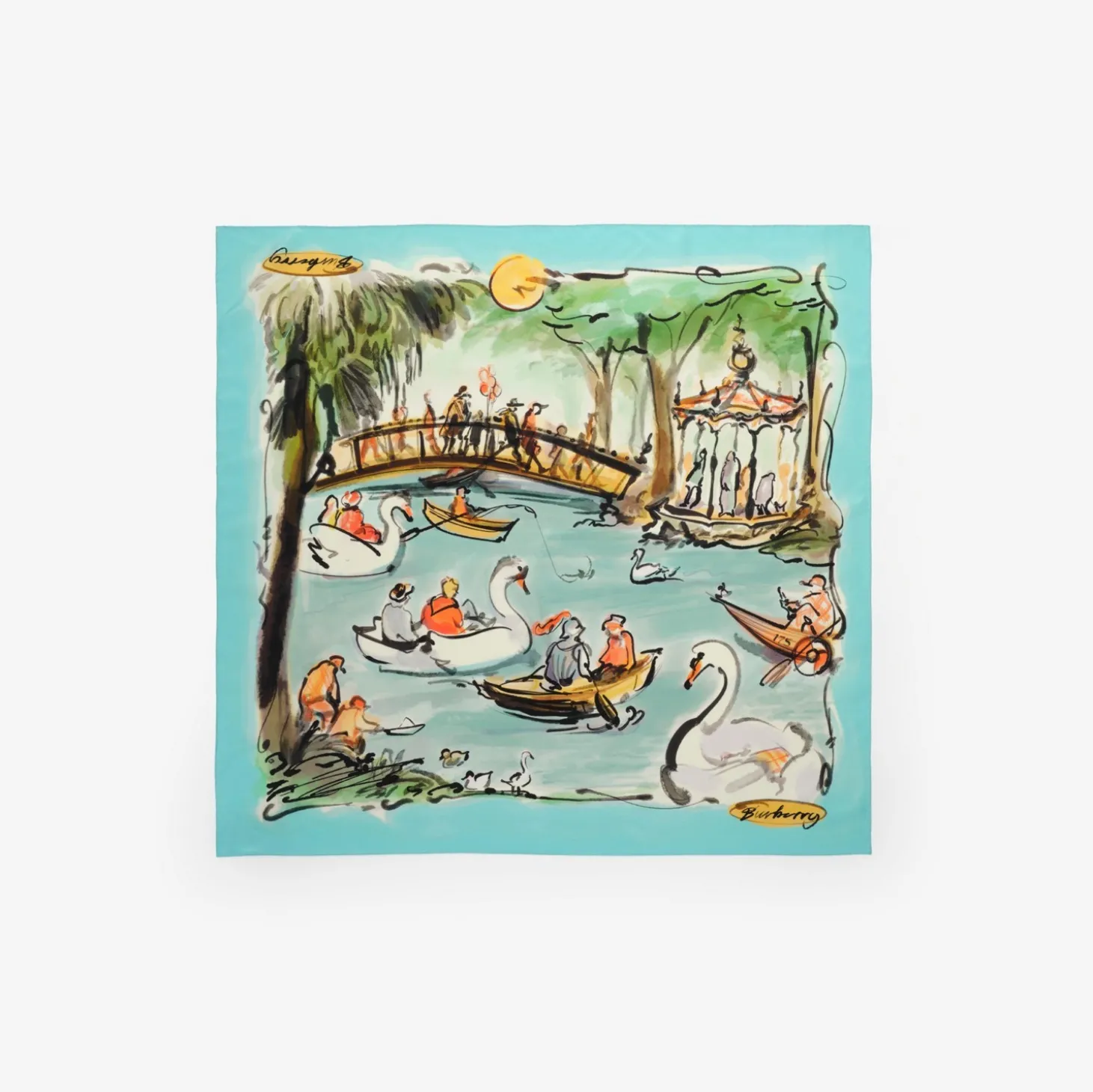 Swan Lake Silk Scarf
