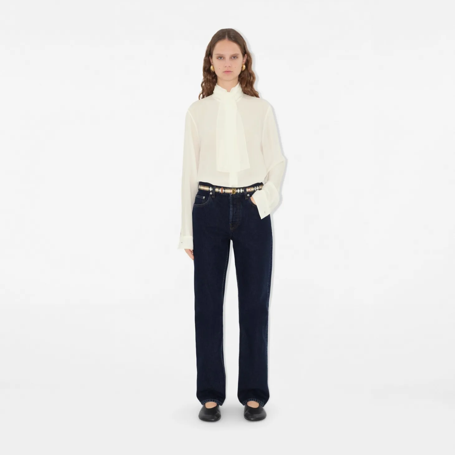 Thin Check TB Belt