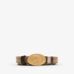 Thin Reversible Check Knight Stamp Belt​