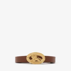 Thin Reversible Check Oval Belt