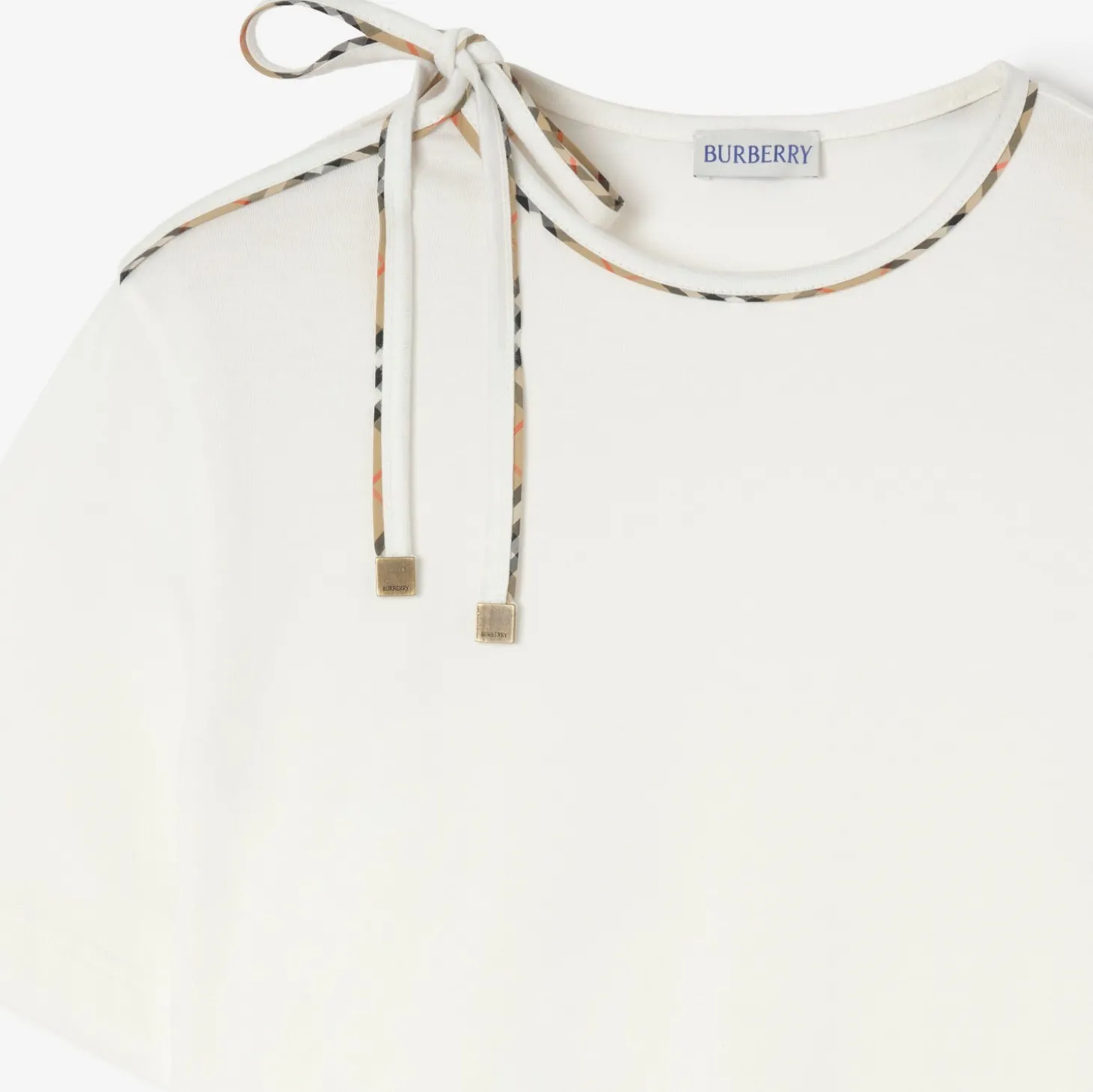 Tie-sleeve Cotton T-shirt