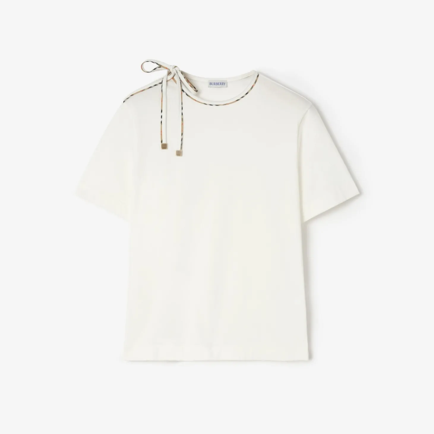 Tie-sleeve Cotton T-shirt