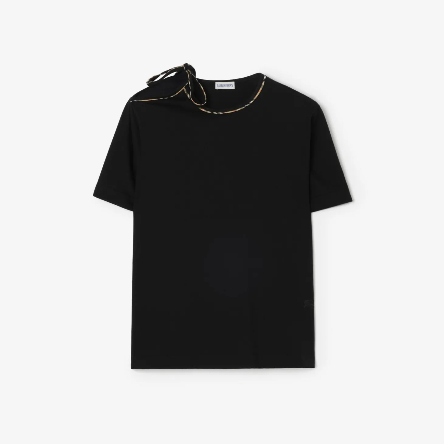 Tie-sleeve Cotton T-shirt