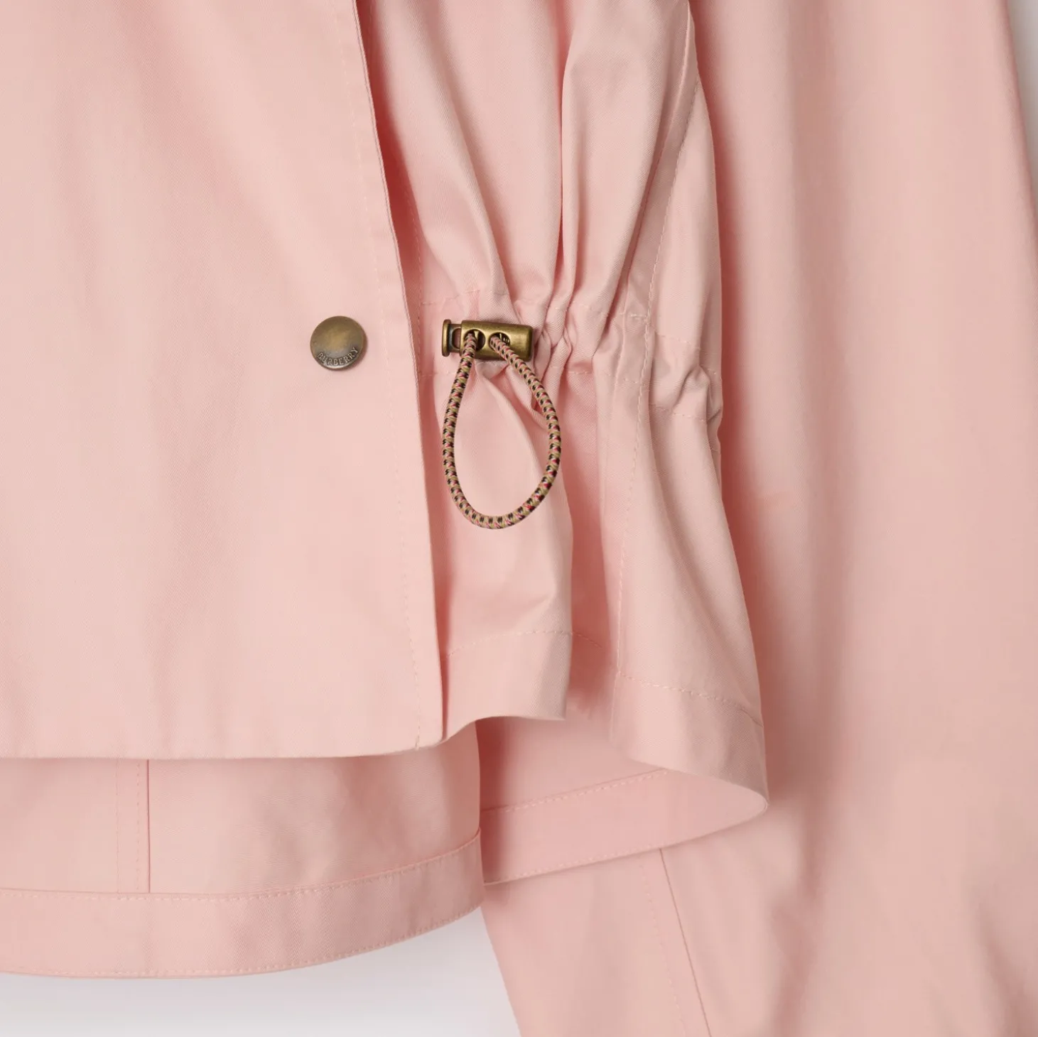 Tropical Gabardine Hooded Trench Jacket