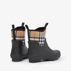 Vintage Check Neoprene and Rubber Rain Boots