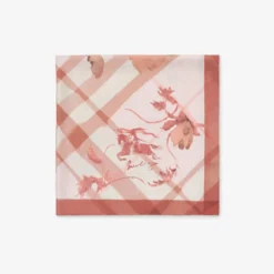 Watercolour Check Silk Scarf