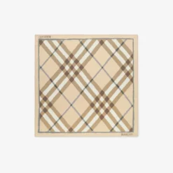 Watercolour Check Silk Scarf
